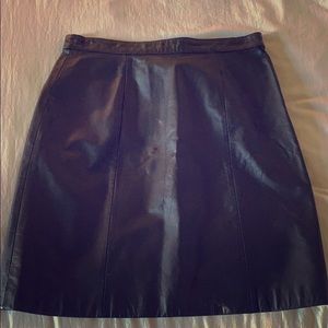 Vintage leather skirt
